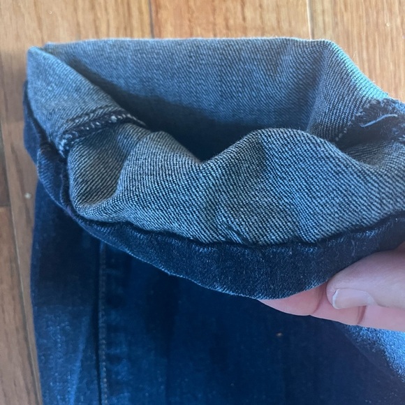 Lauren Ralph Lauren Dark Blue Denim Classic 5 Pocket Jeans Straight Ankle sz 12 - Picture 10 of 11